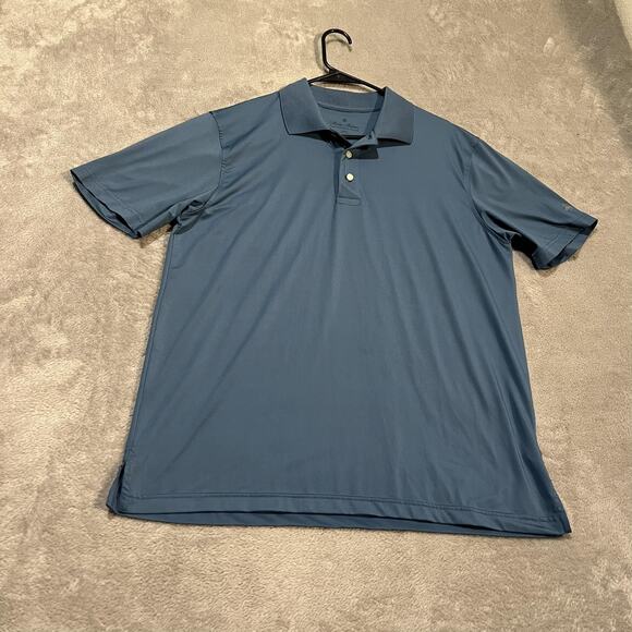 Brooks Brothers Other - Brooks Brothers Polo Shirt Mens Large Blue Performance Series Golf Stretch Knit